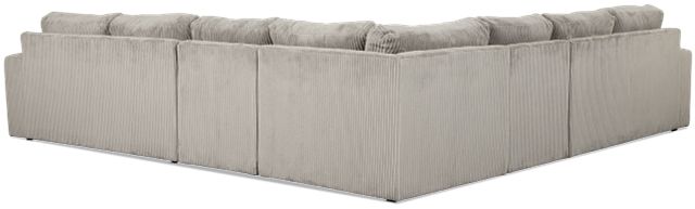 Charlie Gray Fabric Large Two-arm Sectional