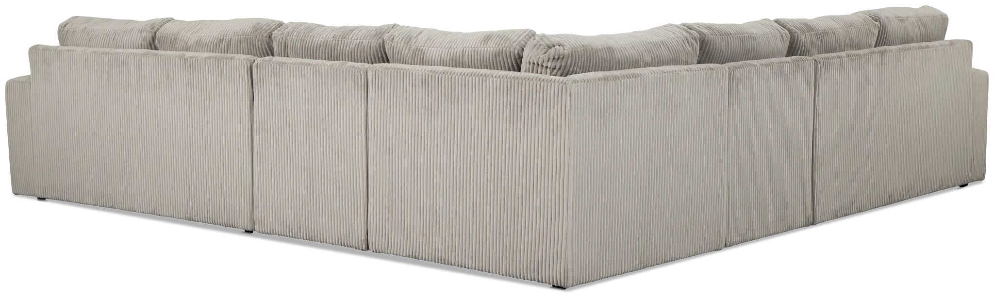 Charlie Gray Fabric Large Two-arm Sectional