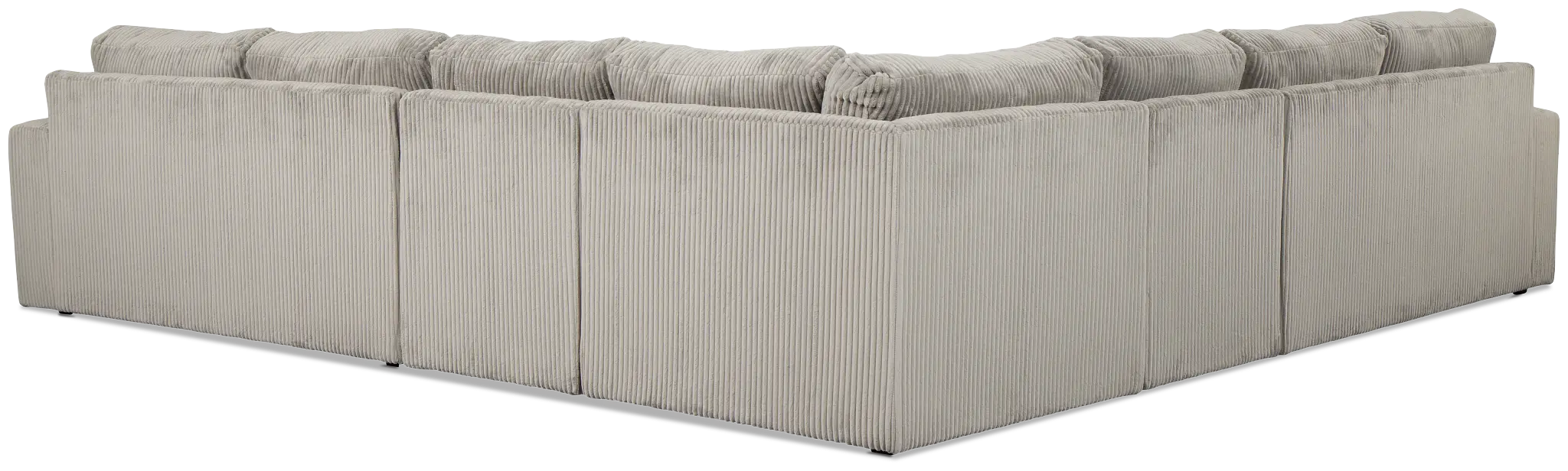 Charlie Gray Fabric Large Two-arm Sectional Charlie Gray Fabric Large Two-arm Sectional