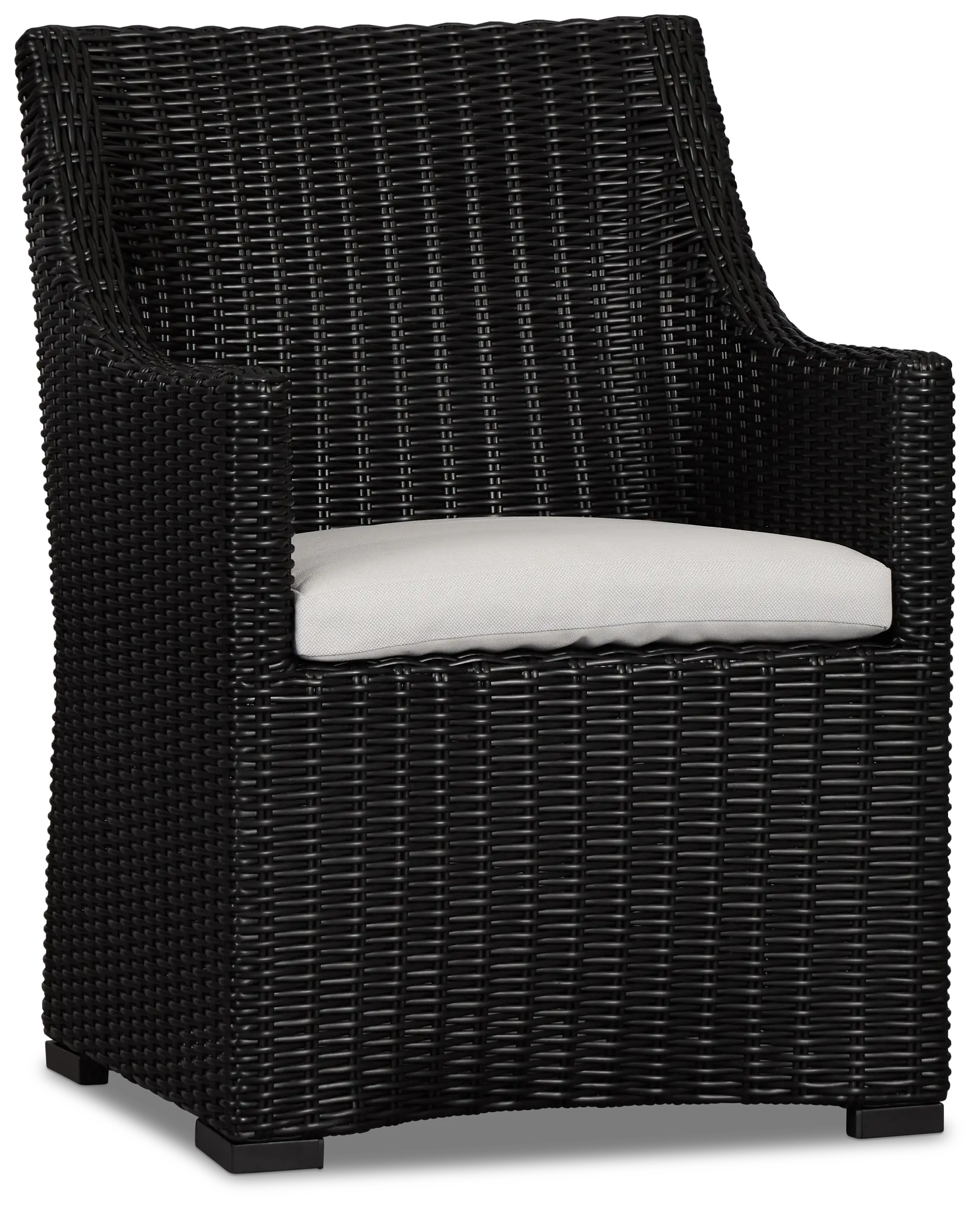 Montecito Black Cushioned Arm Chair Montecito Black Cushioned Arm Chair