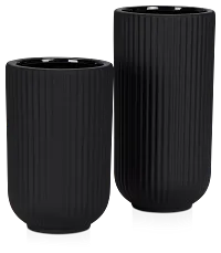 Rivi Black Medium Vase