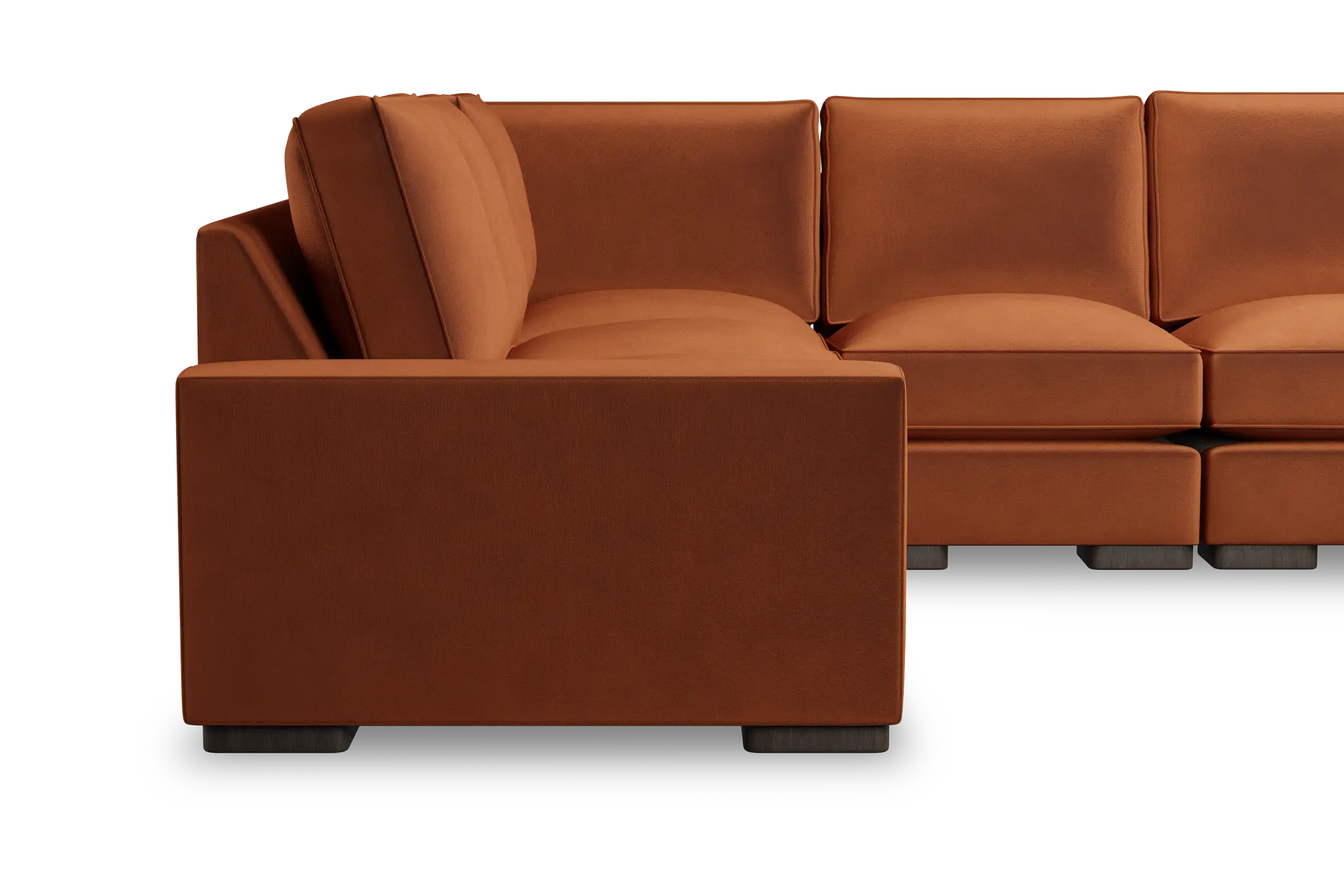 Edgewater Joya Orange Medium Two-arm Sectional Edgewater Joya Orange Medium Two-arm Sectional