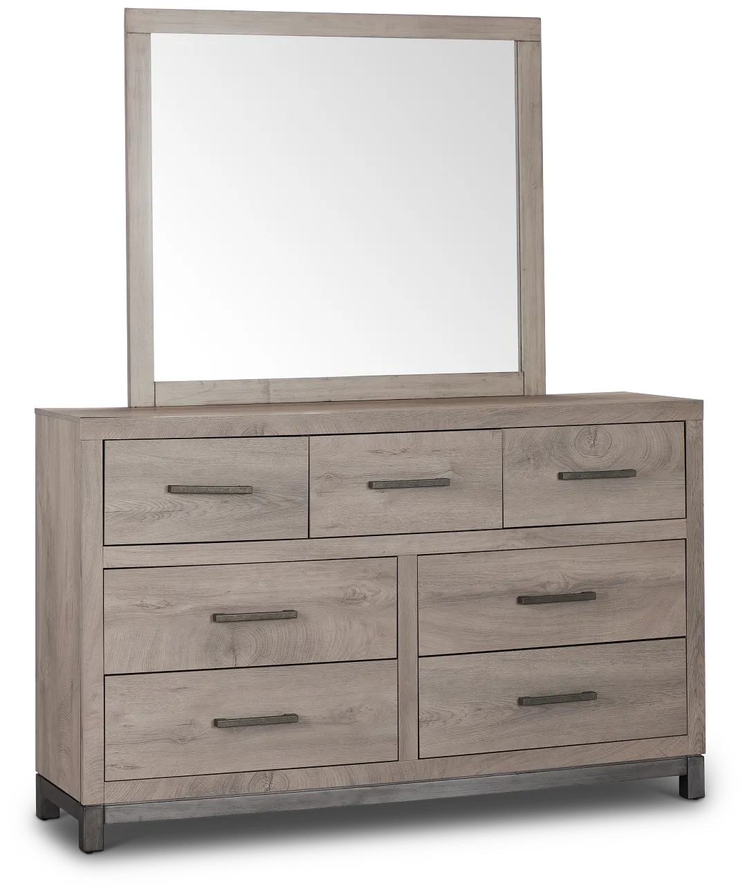 Evanston Gray Dresser & Mirror