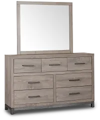 Evanston Gray Dresser & Mirror