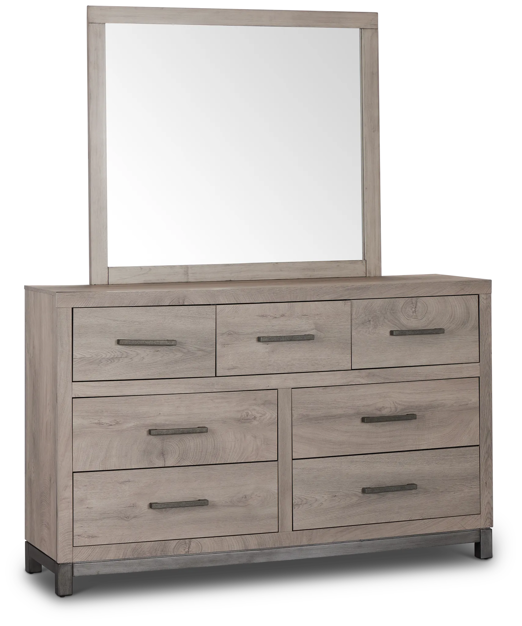 Evanston Gray Dresser & Mirror