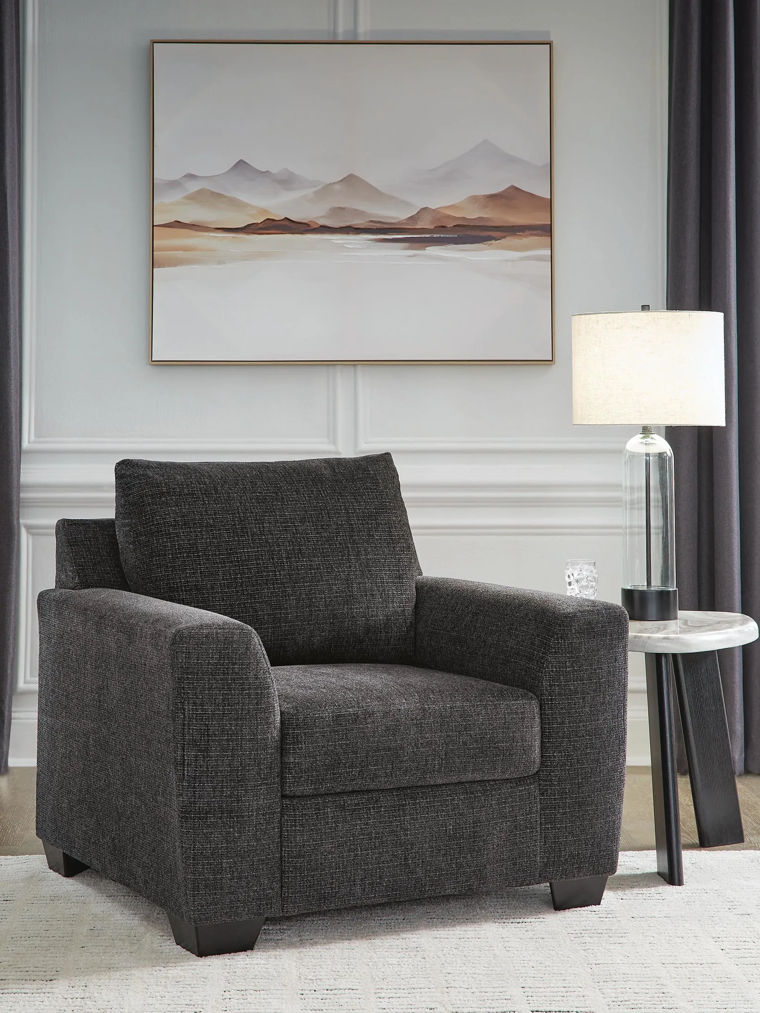 Loreo Dark Gray Micro Chair