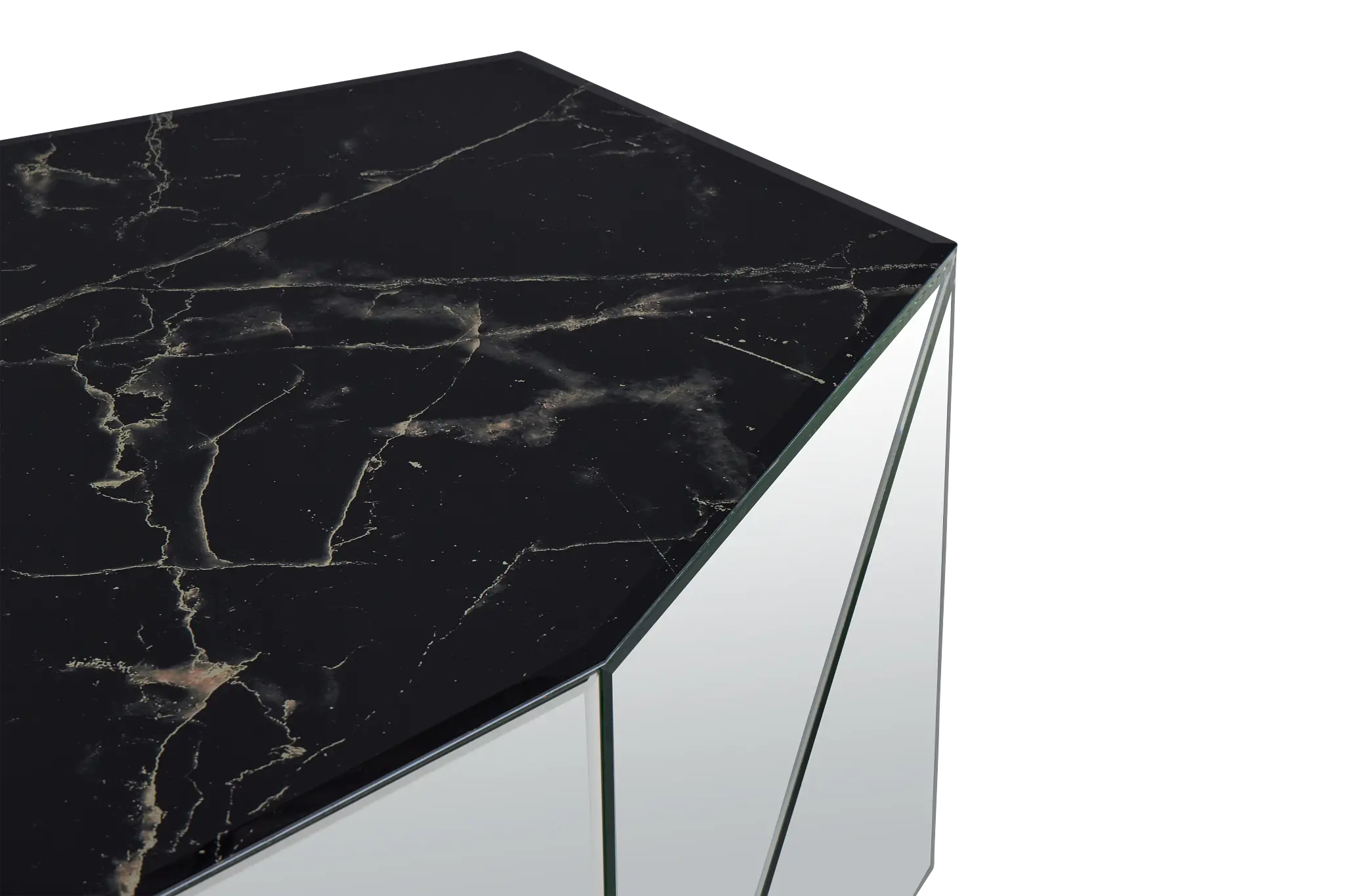 Alexia Black Mirrored Coffee Table Alexia Black Mirrored Coffee Table