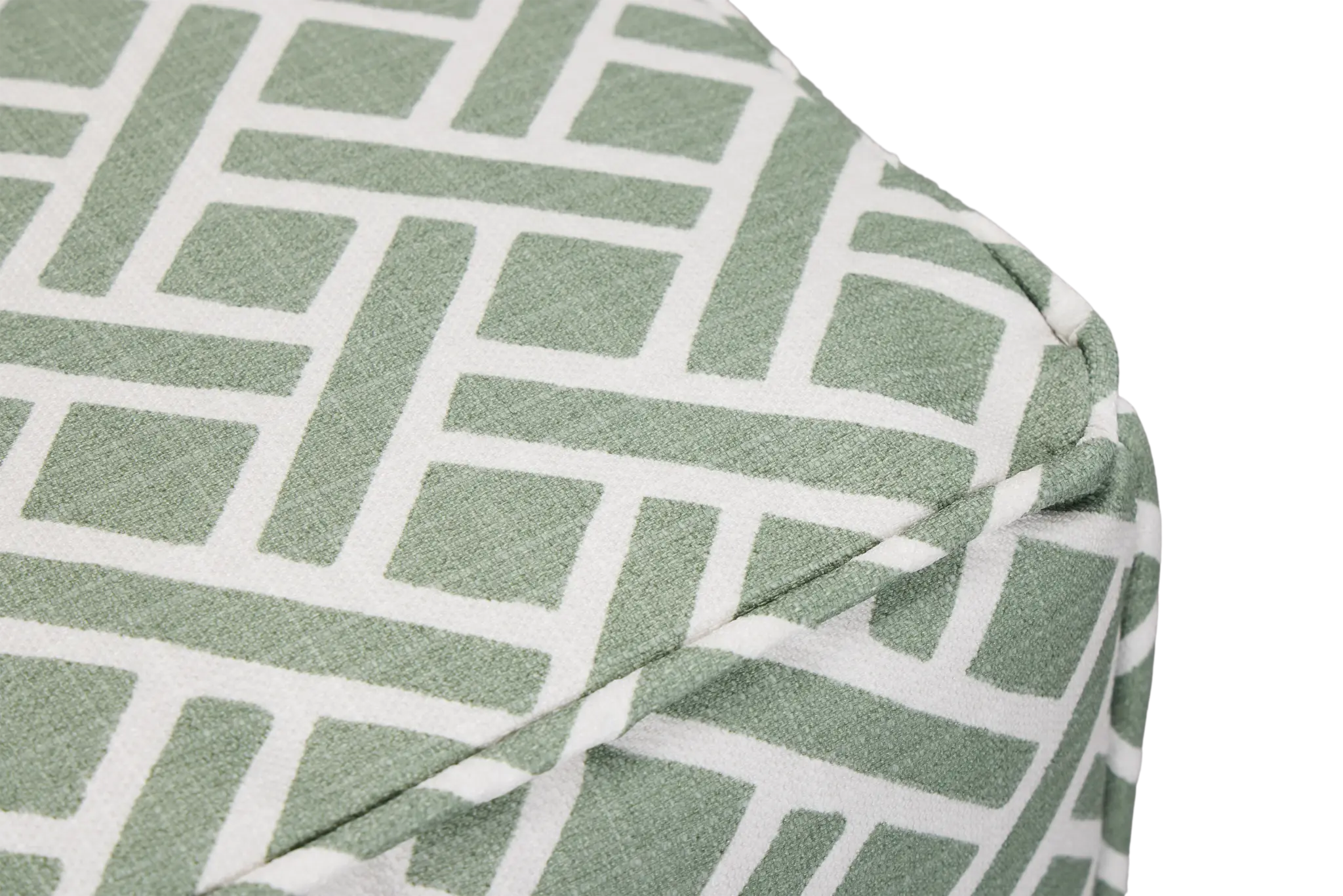 Eastwood Green Fabric Accent Pouf Eastwood Green Fabric Accent Pouf