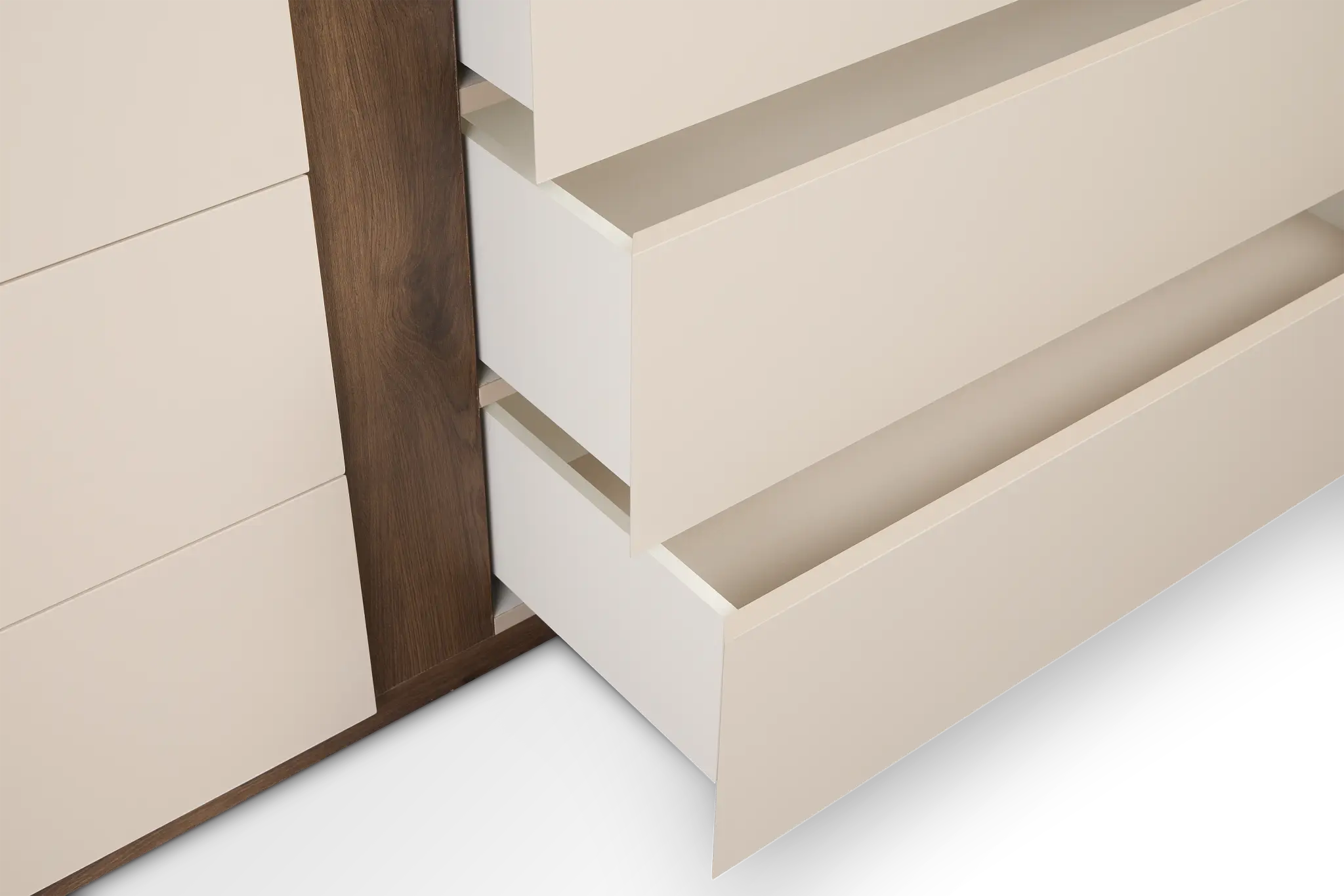 Brasilia Light Beige Dresser & Mirror Brasilia Light Beige Dresser & Mirror