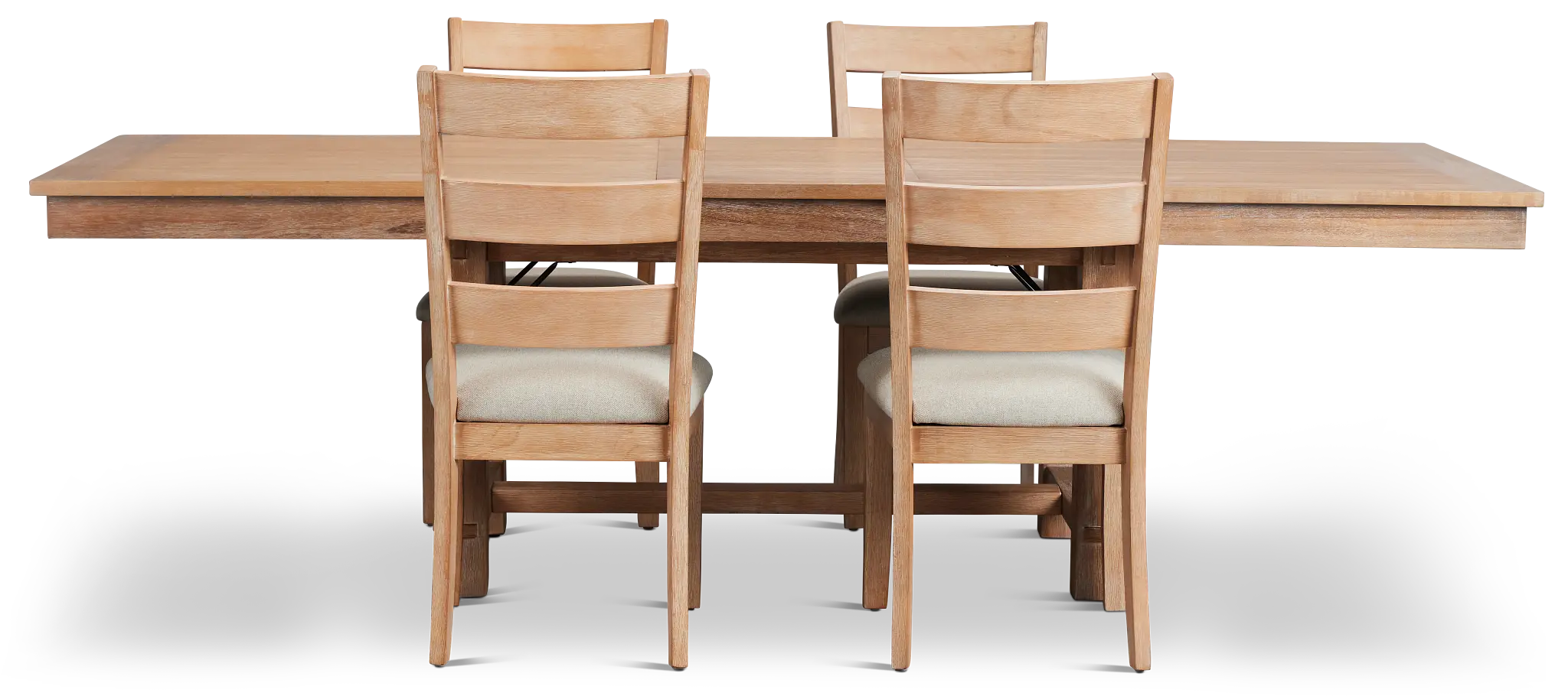 Park City Light Tone Rectangular Table & 4 Wood Chairs Park City Light Tone Rectangular Table & 4 Wood Chairs