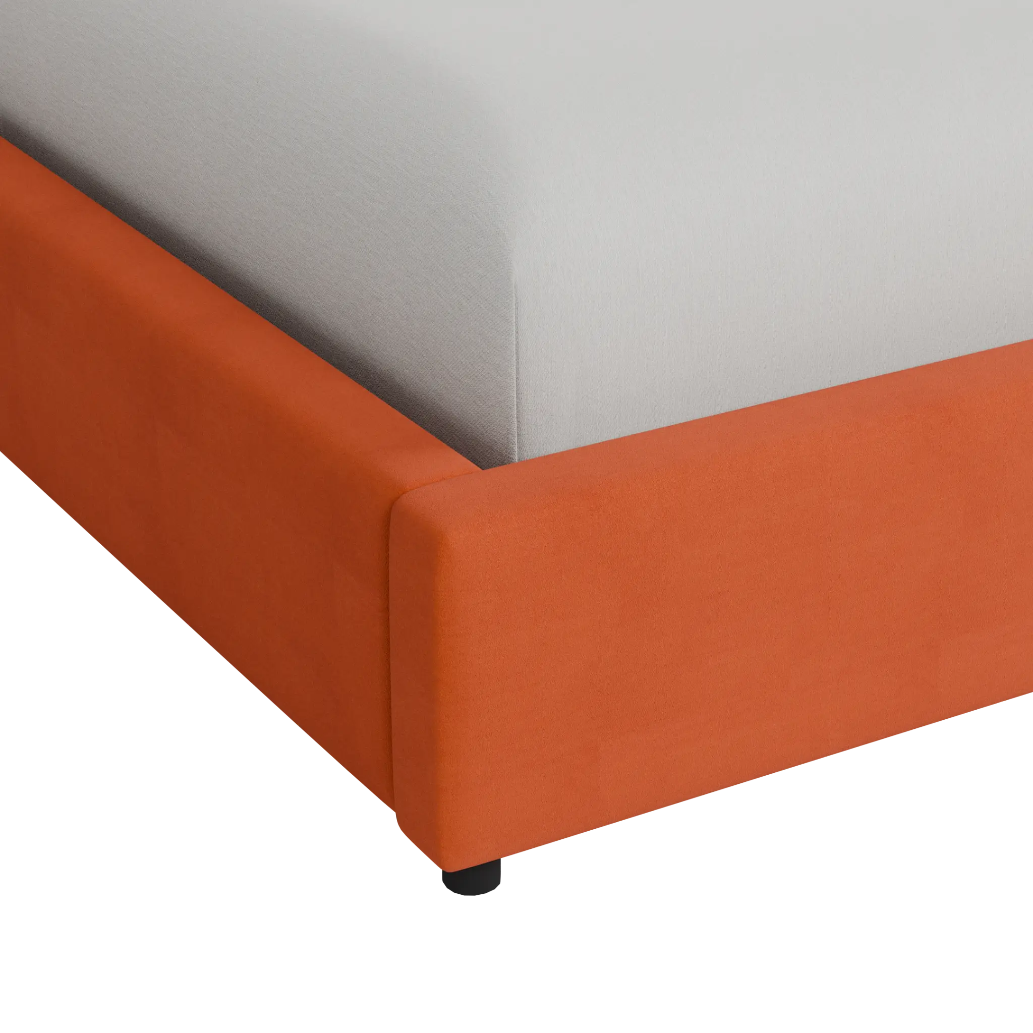 Grayton Joya Orange 44" Upholstered Platform Bed Grayton Joya Orange 44" Upholstered Platform Bed