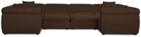 Aria Dark Brown Micro Immersive 10-piece Modular Sectional W/4 Speakers