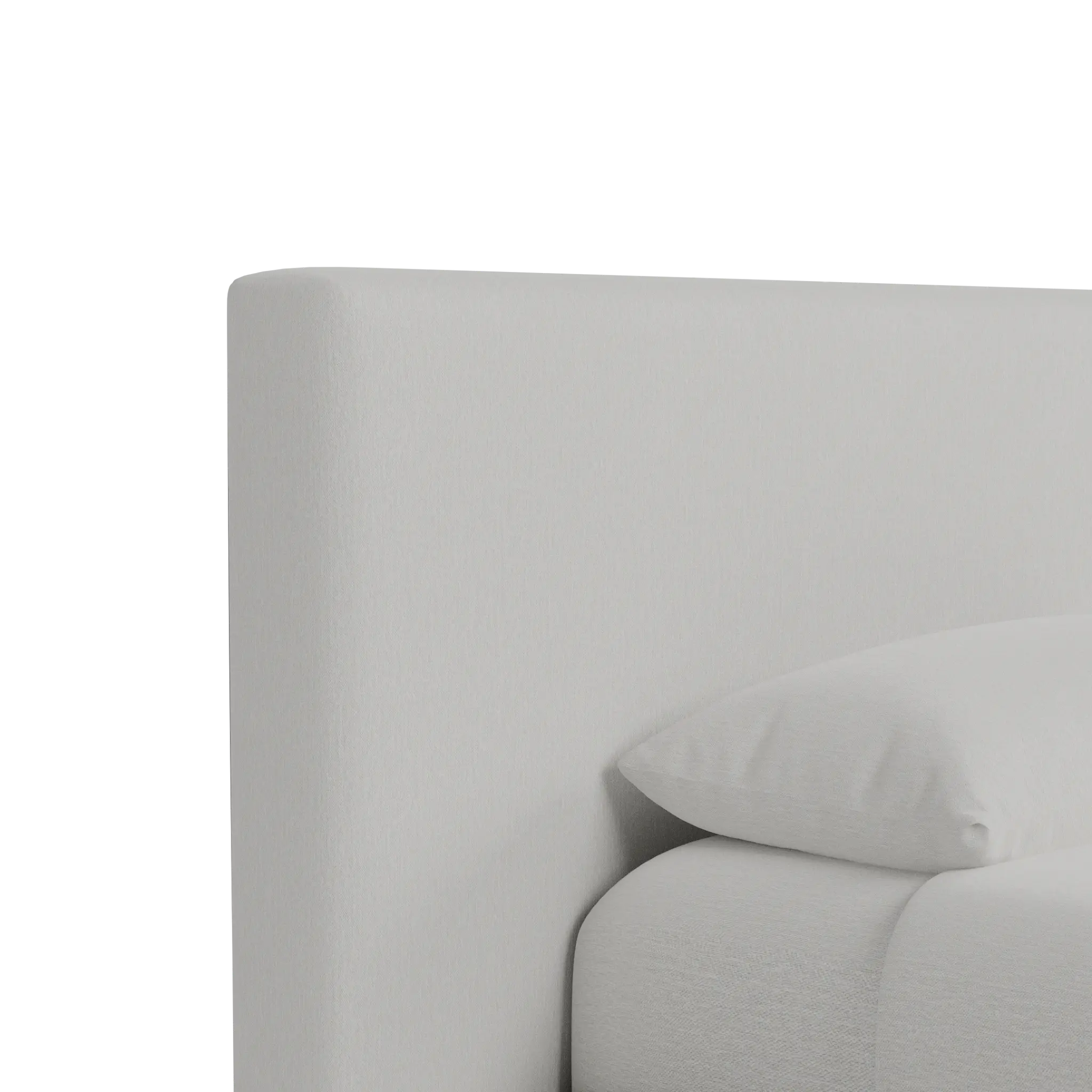 Grayton Linen Light Beige 44" Upholstered Platform Bed Grayton Linen Light Beige 44" Upholstered Platform Bed