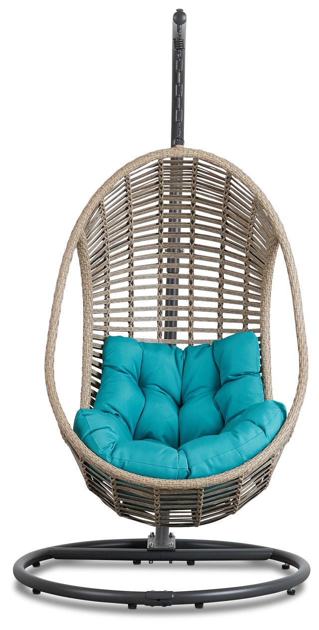 hanging chair teal