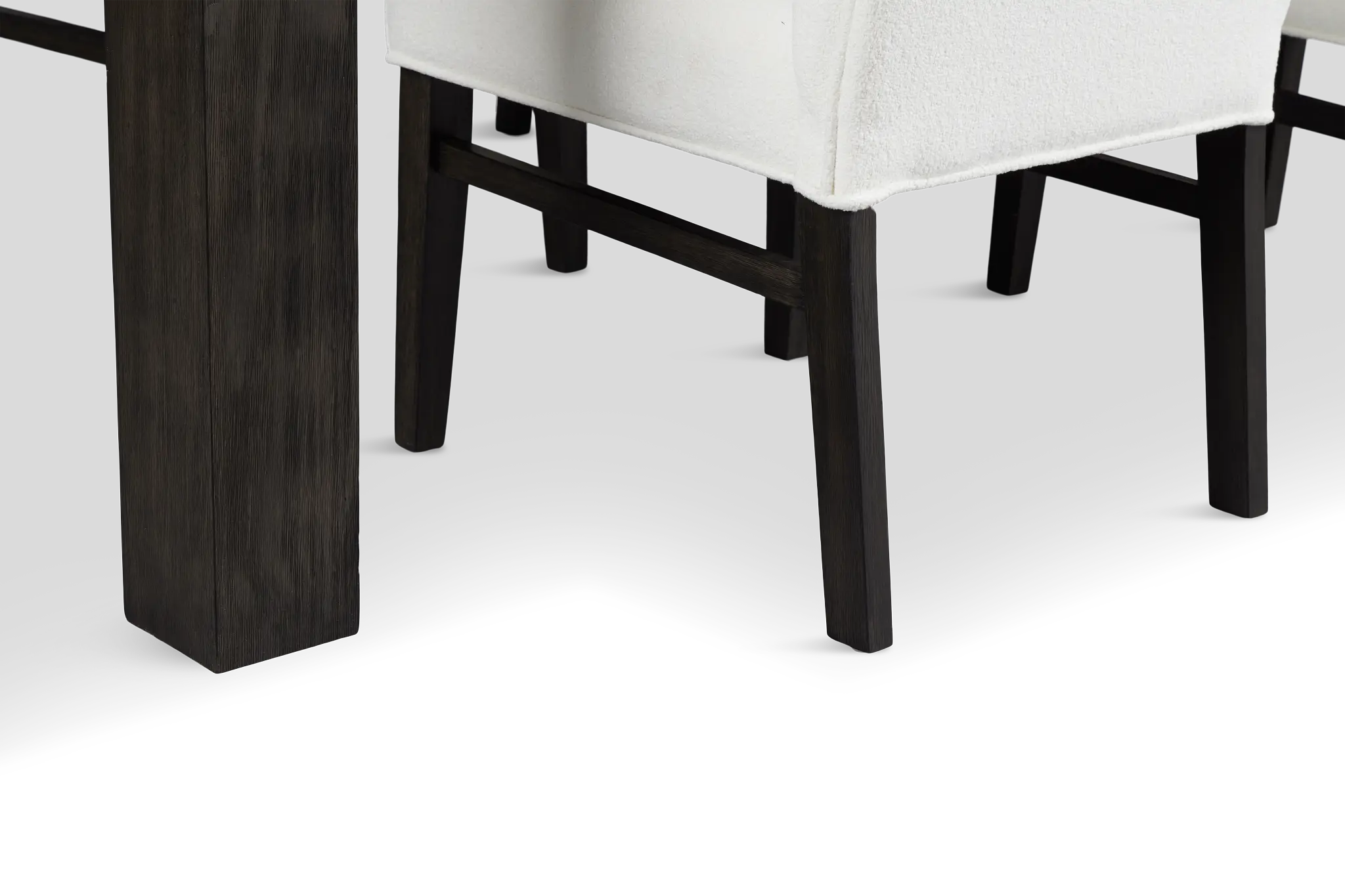 Jackson Two-tone Rectangular Table & 4 Upholstered Chairs Jackson Two-tone Rectangular Table & 4 Upholstered Chairs