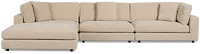 Lounge Light Beige Small Chaise Sectional
