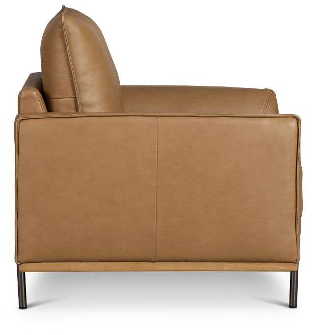 Tessa Light Brown Leather Chair