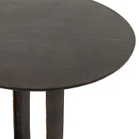 Four Hands Deem Dark Gray Round End Table