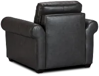 Lincoln Dark Gray Lthr/vinyl Chair