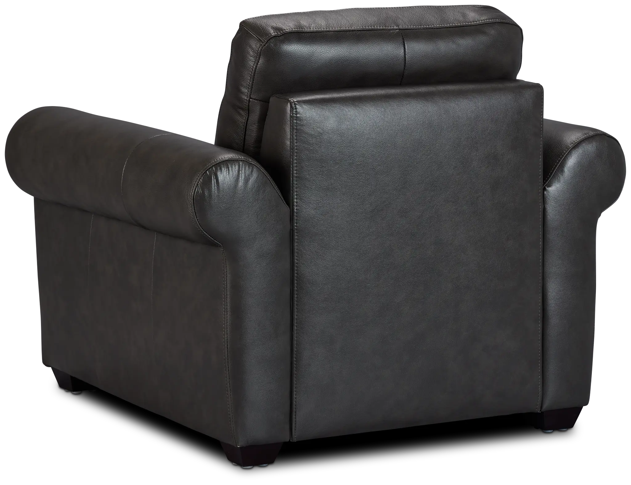 Lincoln Dark Gray Lthr/vinyl Chair Lincoln Dark Gray Lthr/vinyl Chair
