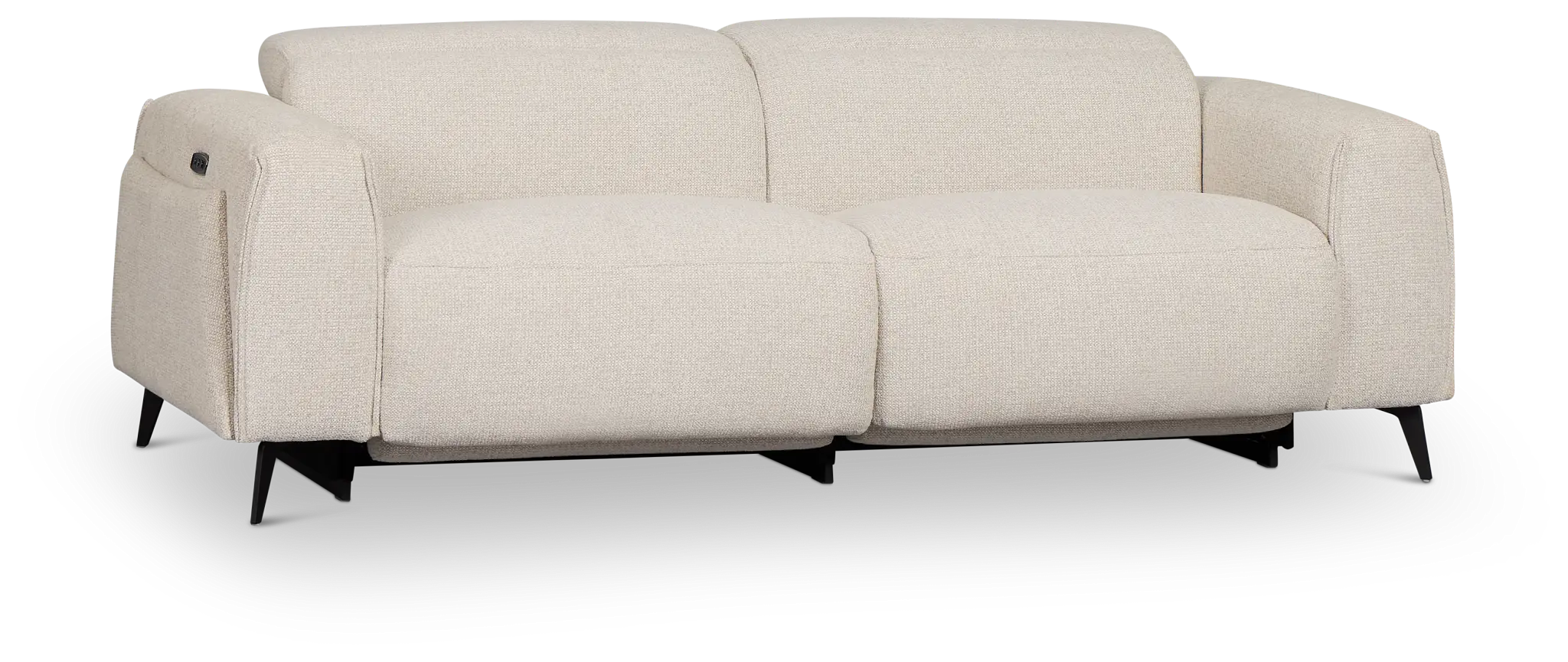 Reyna Light Beige Fabric Power Reclining Sofa Reyna Light Beige Fabric Power Reclining Sofa