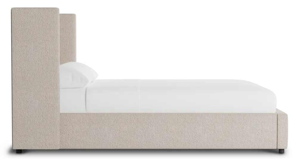 Captiva Elite Taupe 48" Upholstered Shelter Bed