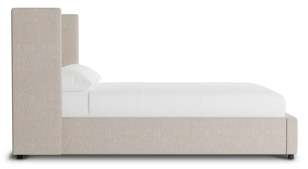 Captiva Elite Taupe 48" Upholstered Shelter Bed Captiva Elite Taupe 48" Upholstered Shelter Bed