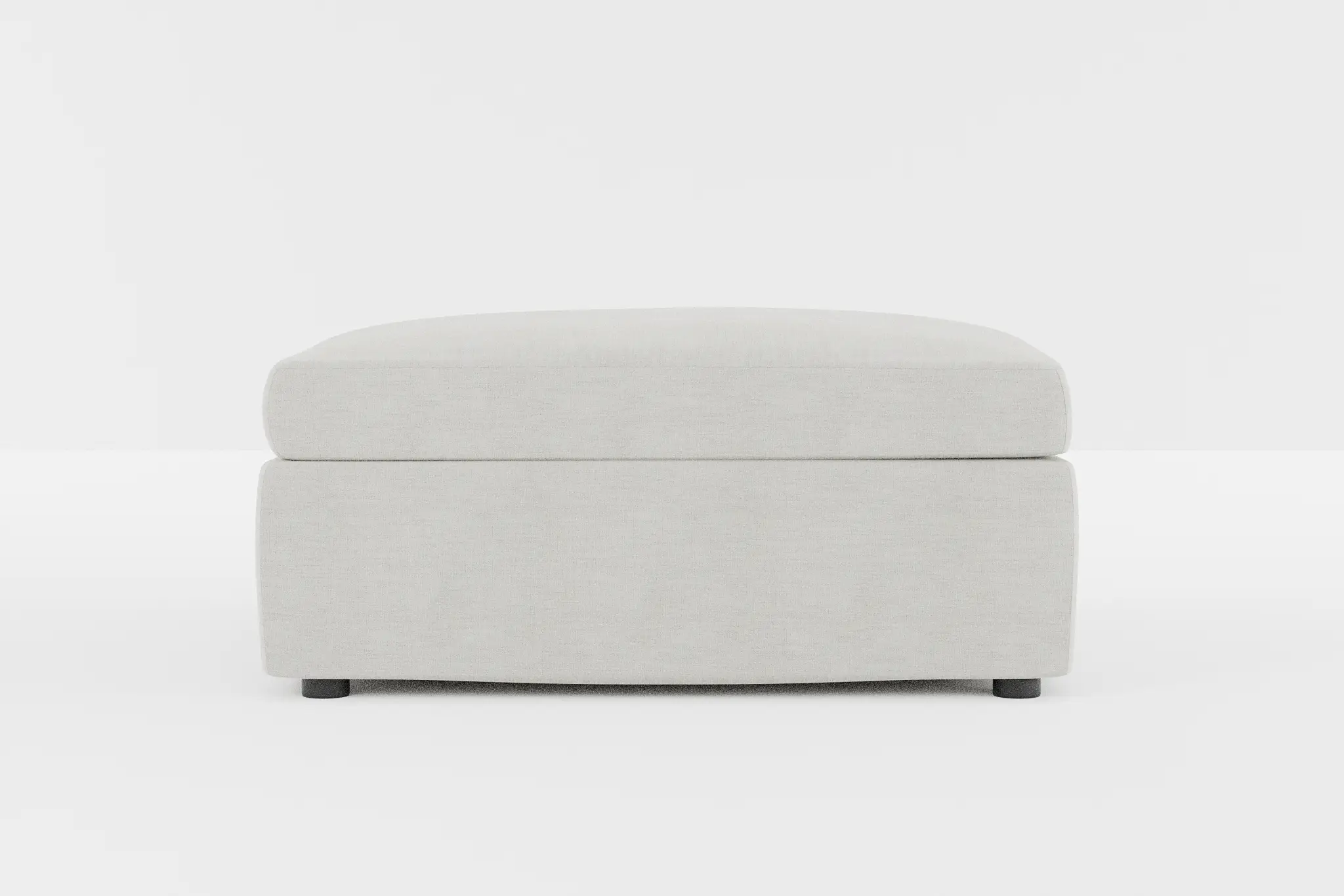 Destin Maguire Ivory Fabric Cocktail Ottoman Destin Maguire Ivory Fabric Cocktail Ottoman