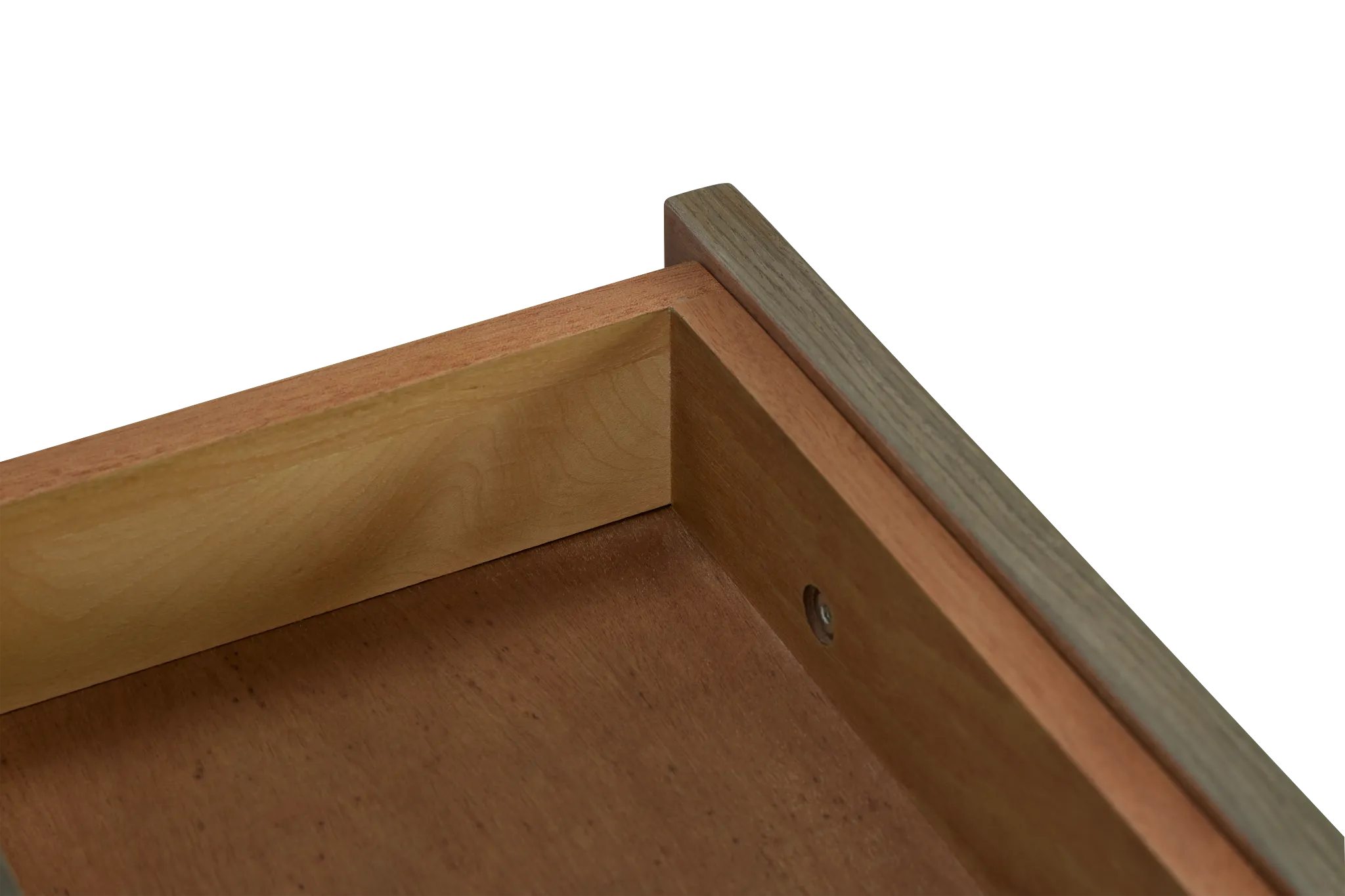 Olympia Gray Small L Desk