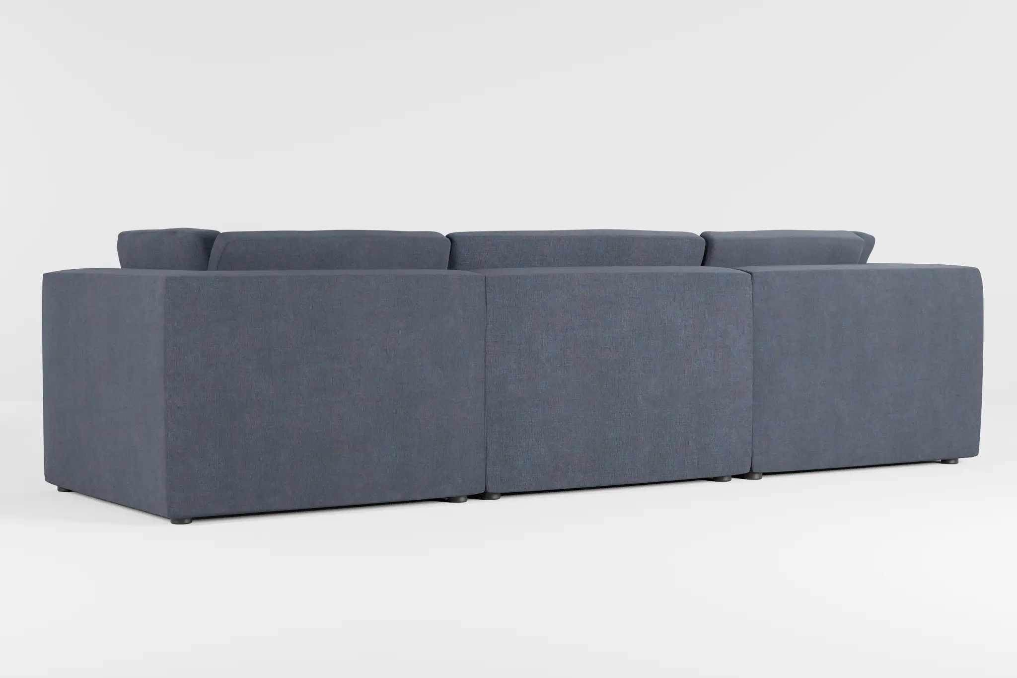 Destin Victory Dark Blue Fabric 3-piece Modular Sofa Destin Victory Dark Blue Fabric 3-piece Modular Sofa