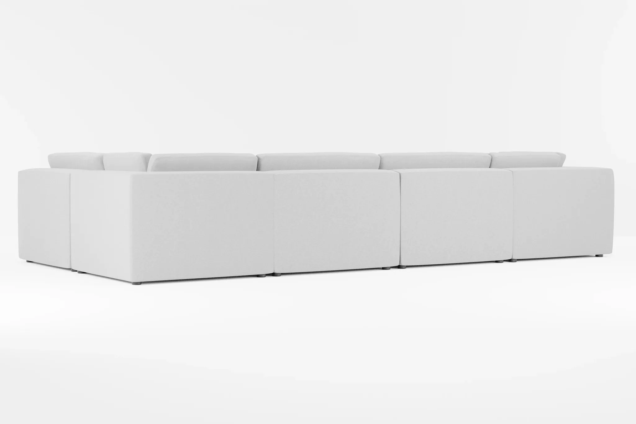 Destin Suave Gray Fabric 8-piece Pit Sectional