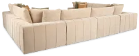 Cruz Light Beige Fabric 8-piece Modular Sectional