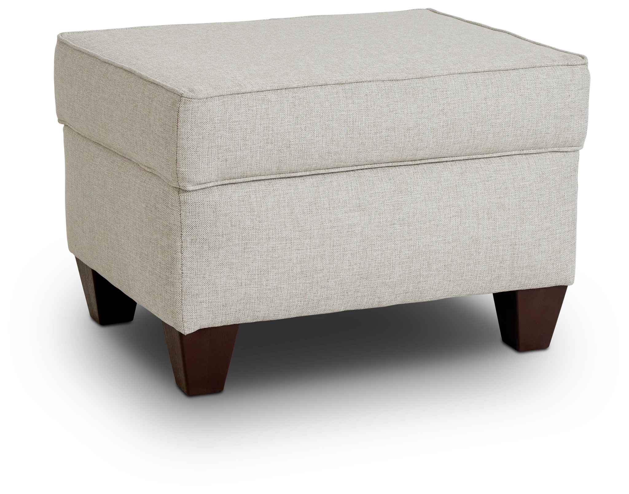 Cameron Beige Fabric Ottoman