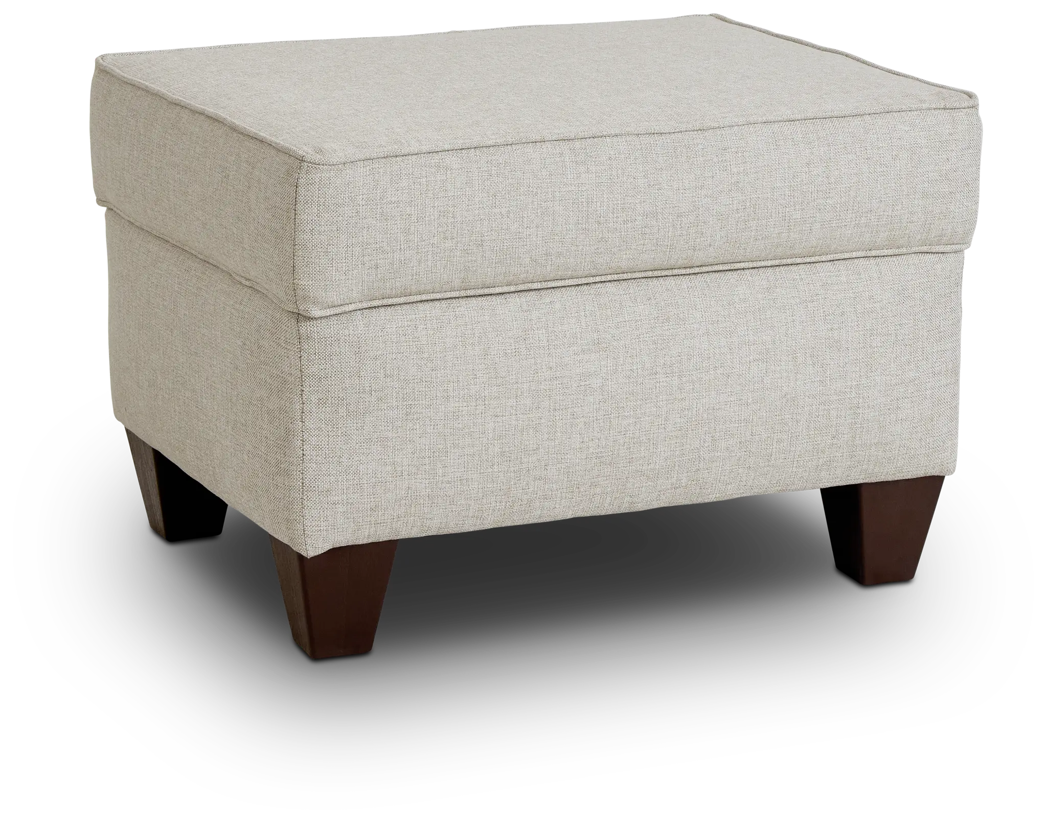 Cameron Beige Fabric Ottoman Cameron Beige Fabric Ottoman