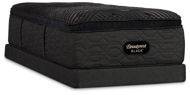 Beautyrest Black Series Two Plush Pillow Top Low-profile Mattress Set