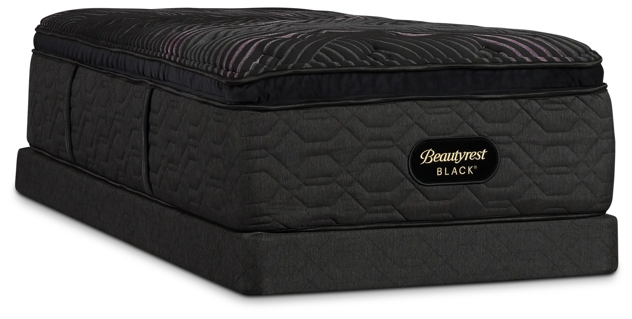 Beautyrest Black Series Two Plush Pillow Top Low-profile Mattress Set Beautyrest Black Series Two Plush Pillow Top Low-profile Mattress Set