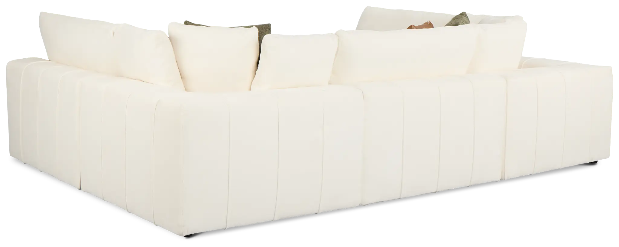 Cruz White Fabric 6-piece Pit Sectional Cruz White Fabric 6-piece Pit Sectional