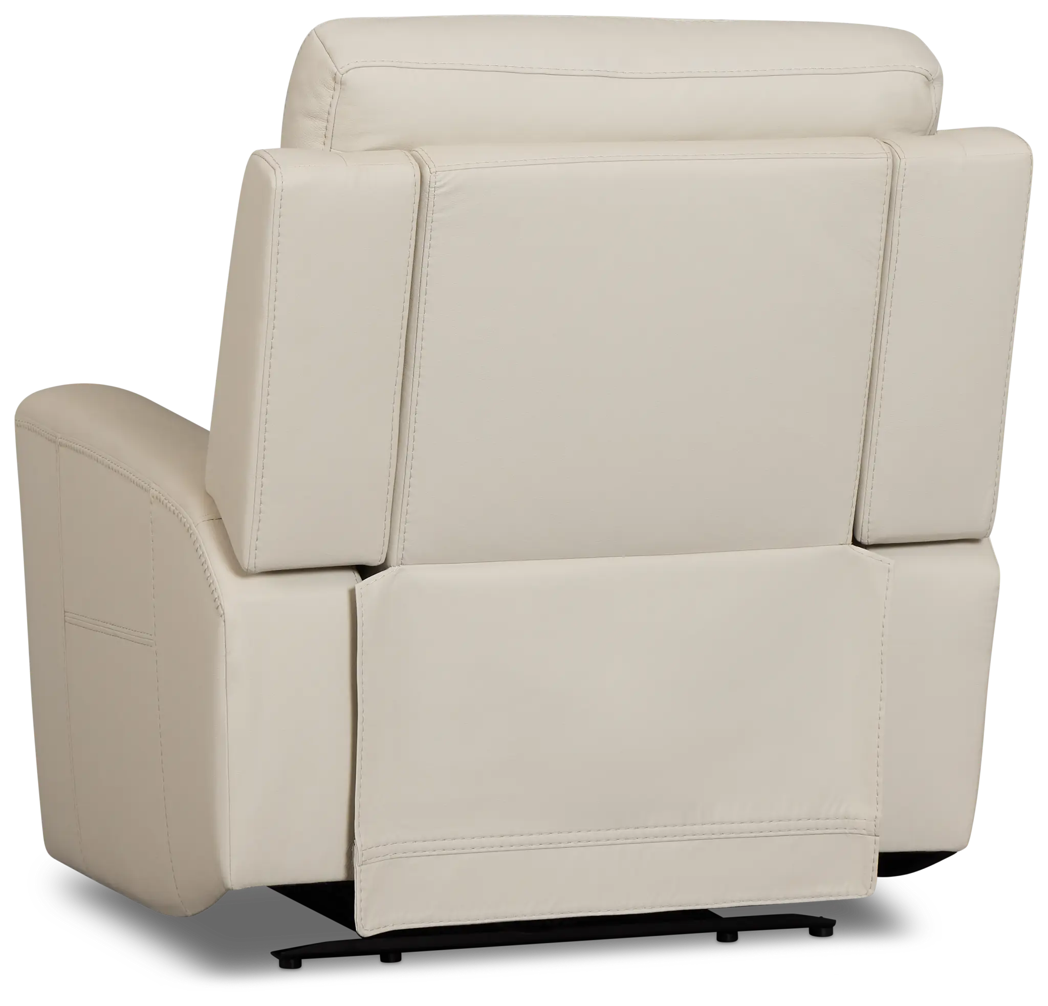 Sterling Ivory Lthr/vinyl Power Recliner Sterling Ivory Lthr/vinyl Power Recliner