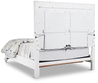 Milan White Panel Bed