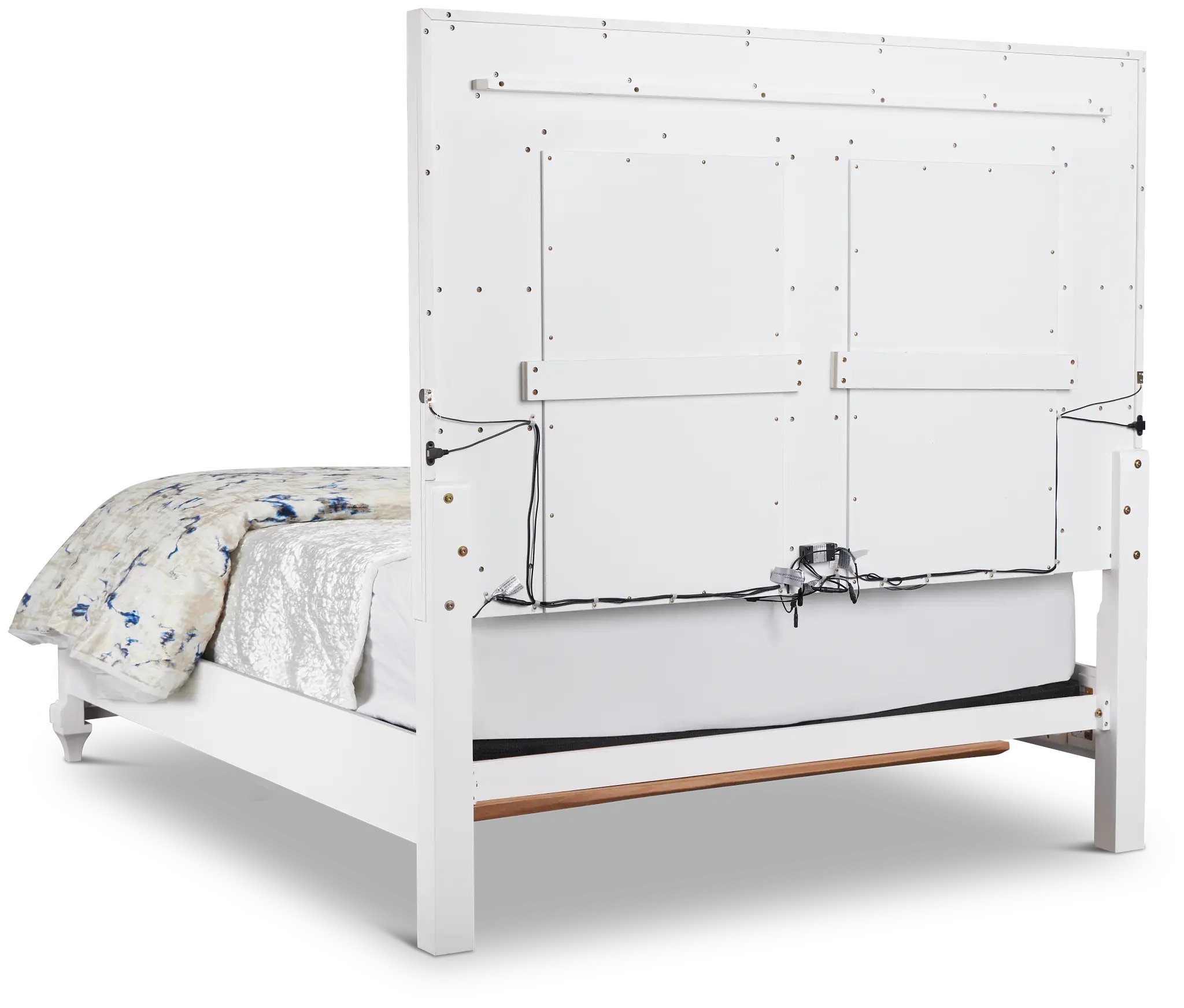 Milan White Panel Bed Milan White Panel Bed
