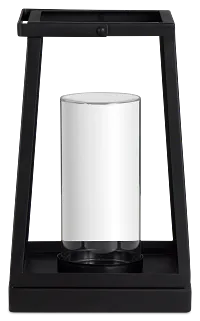 Gloria Black Medium Lantern
