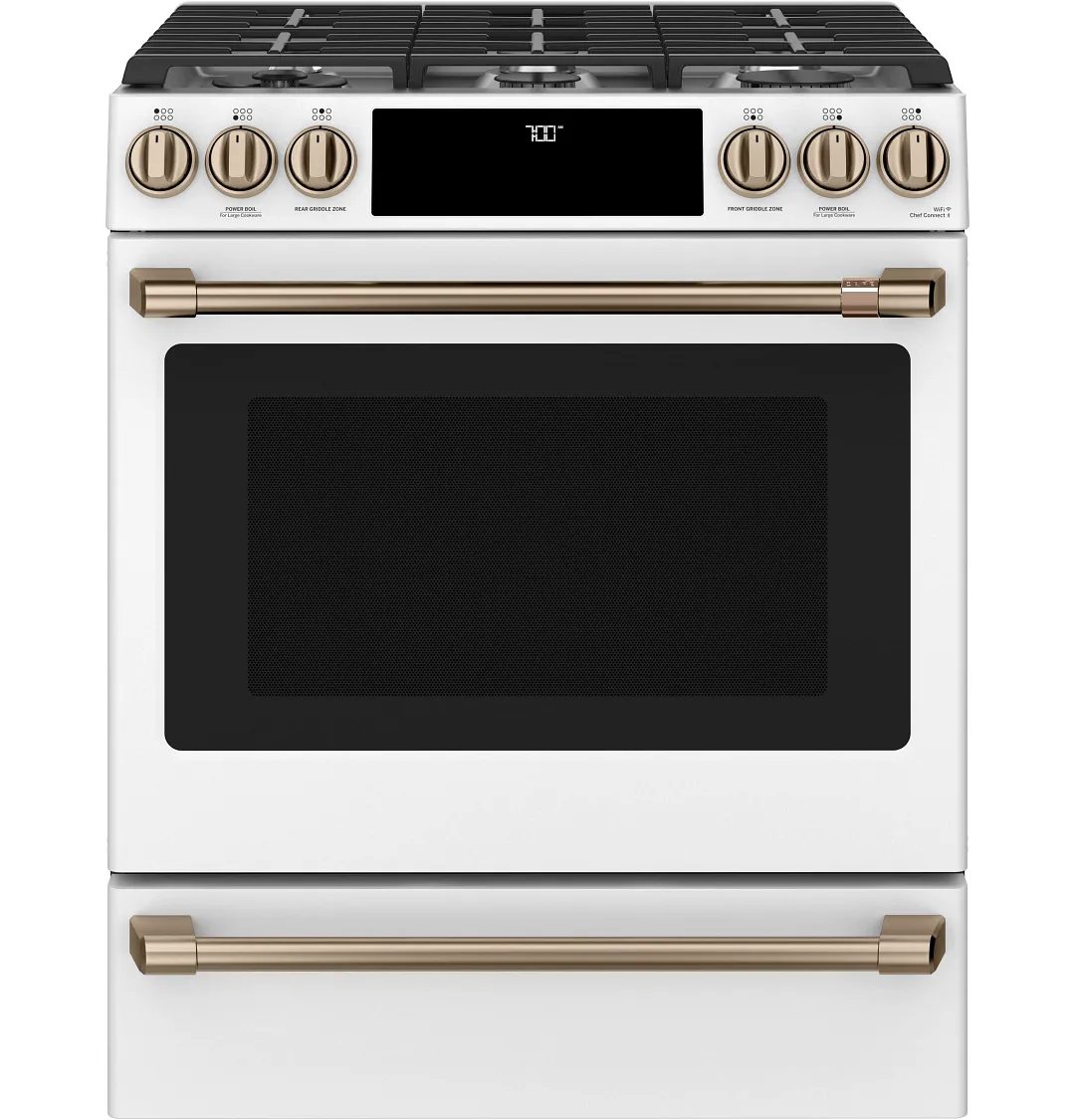 Cafe 700 Series White 30" Gas Range