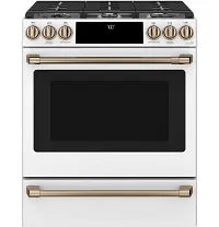 Cafe 700 Series White 30" Gas Range