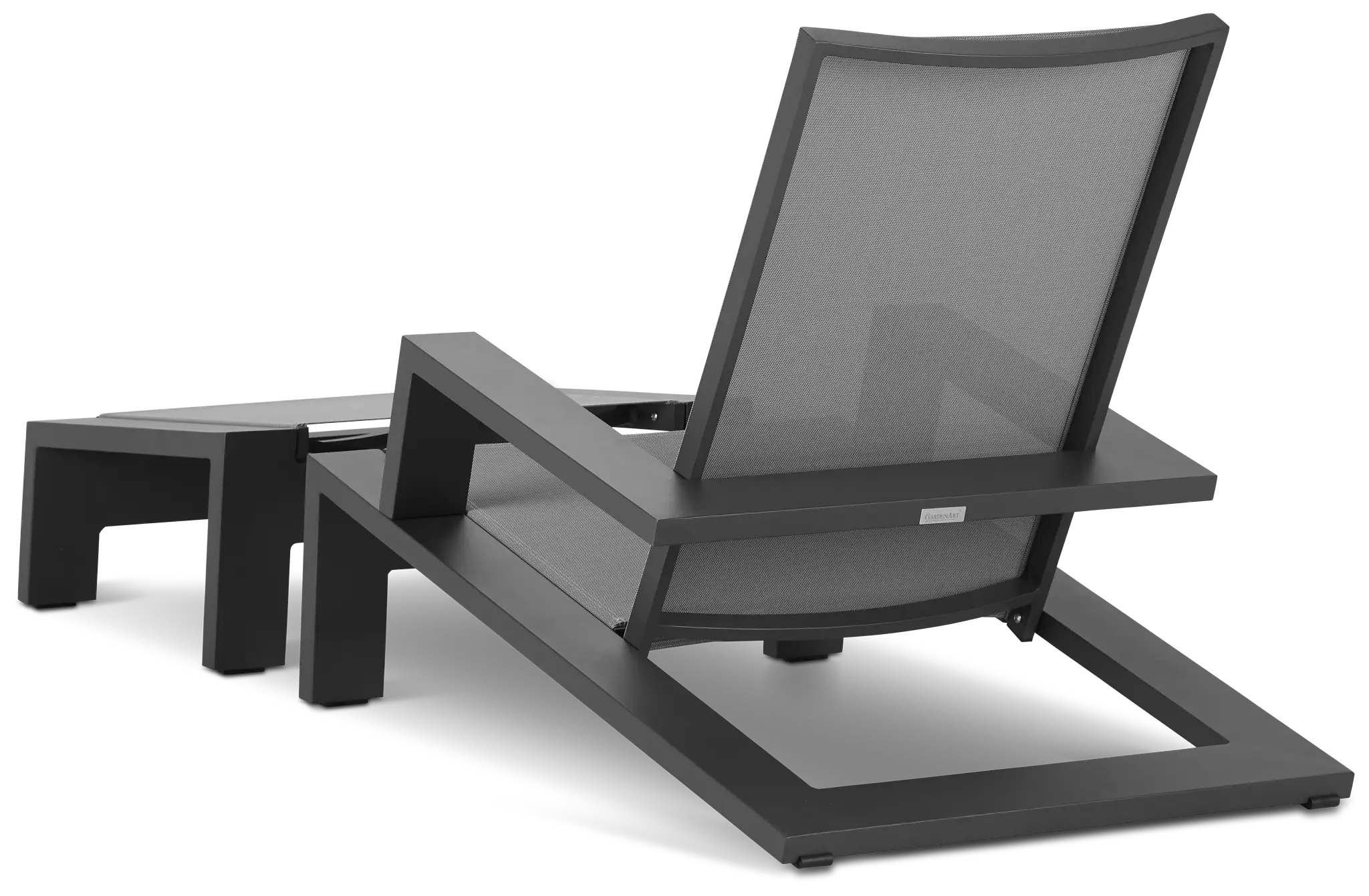 Linear Dark Gray Chair & Otto Linear Dark Gray Chair & Otto