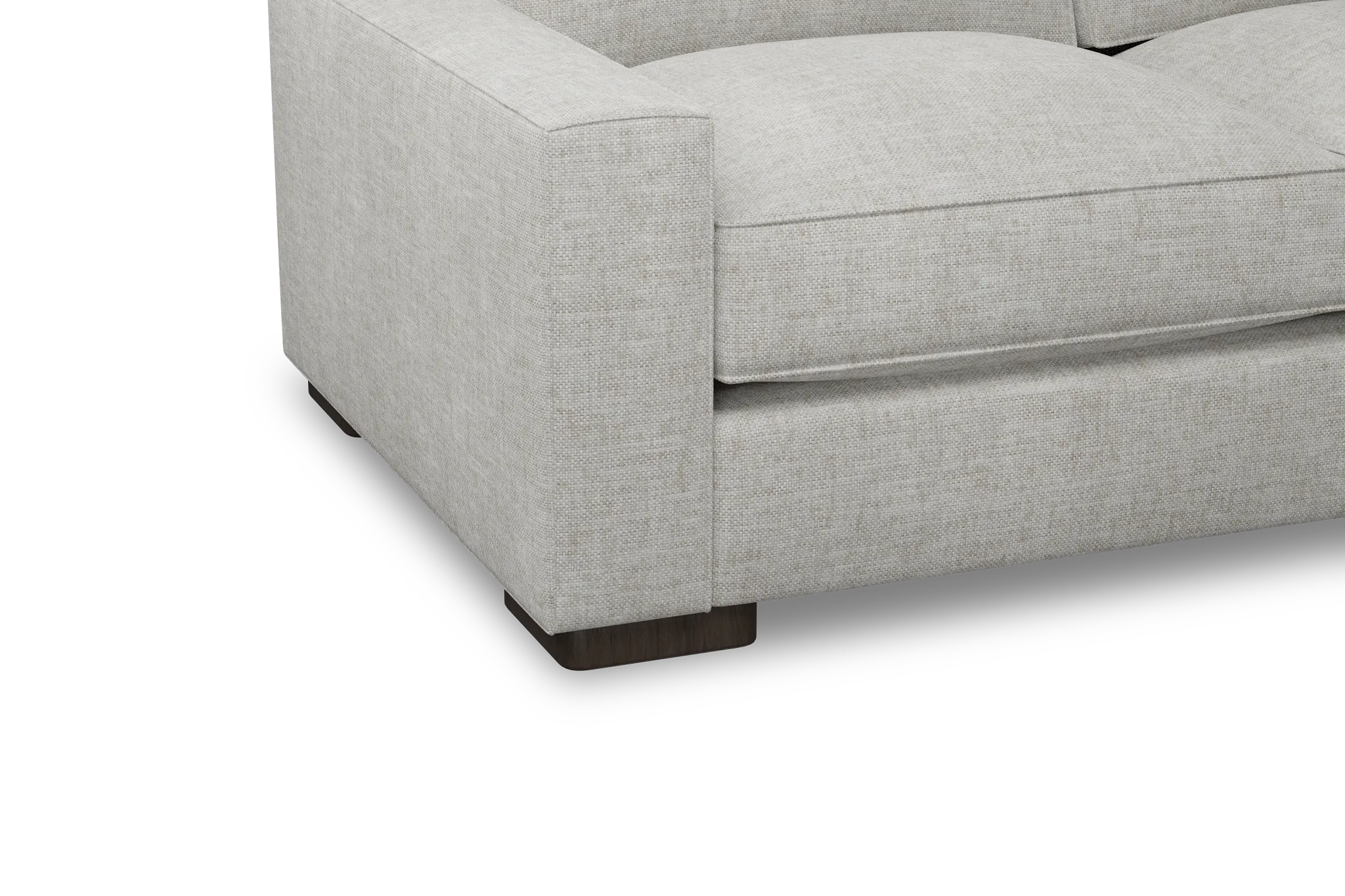 Edgewater Elevation Khaki Large Right Chaise Sectional