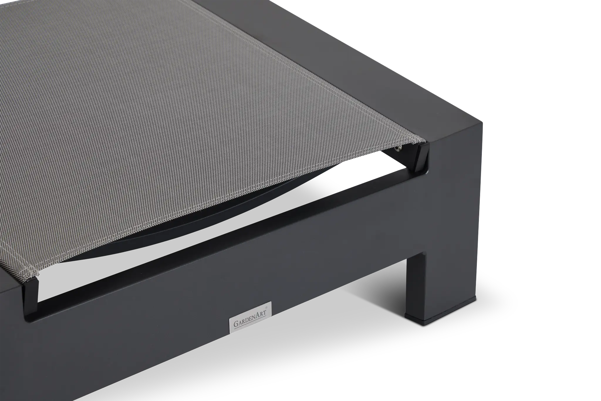 Linear Dark Gray Ledge Pool Ottoman Linear Dark Gray Ledge Pool Ottoman