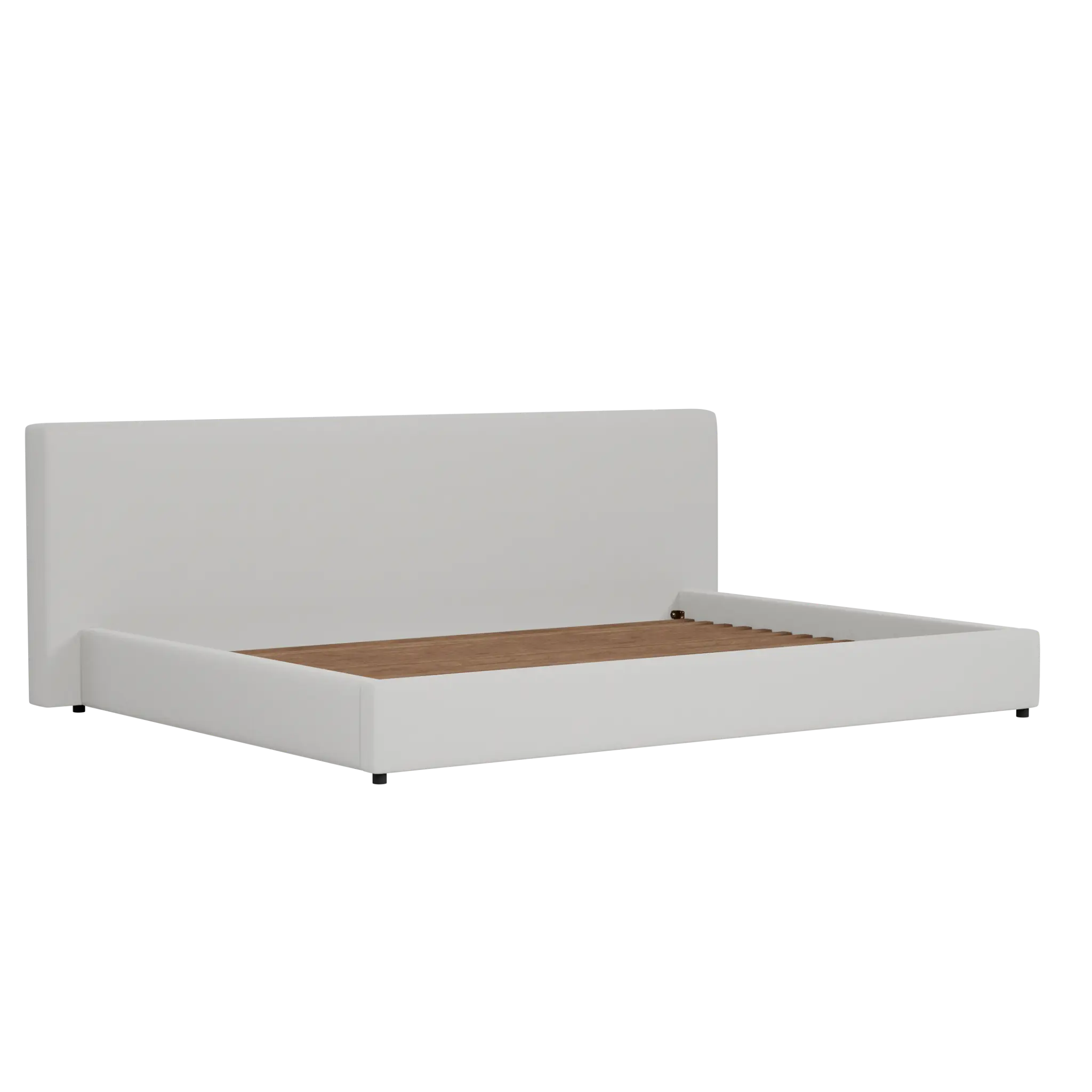Grayton Delray Pewter 44" Upholstered Platform Bed Grayton Delray Pewter 44" Upholstered Platform Bed