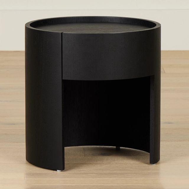 Nomad Black 1-drawer Nightstand