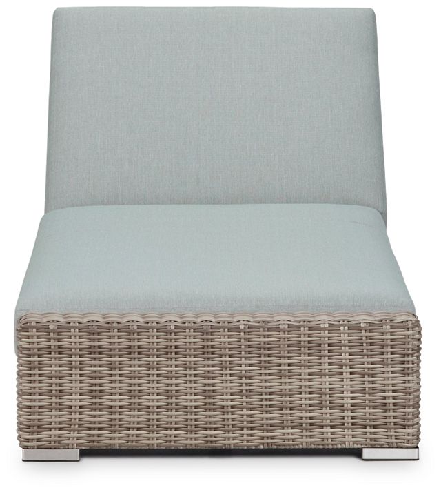 Raleigh Teal Woven Cushioned Chaise (5)