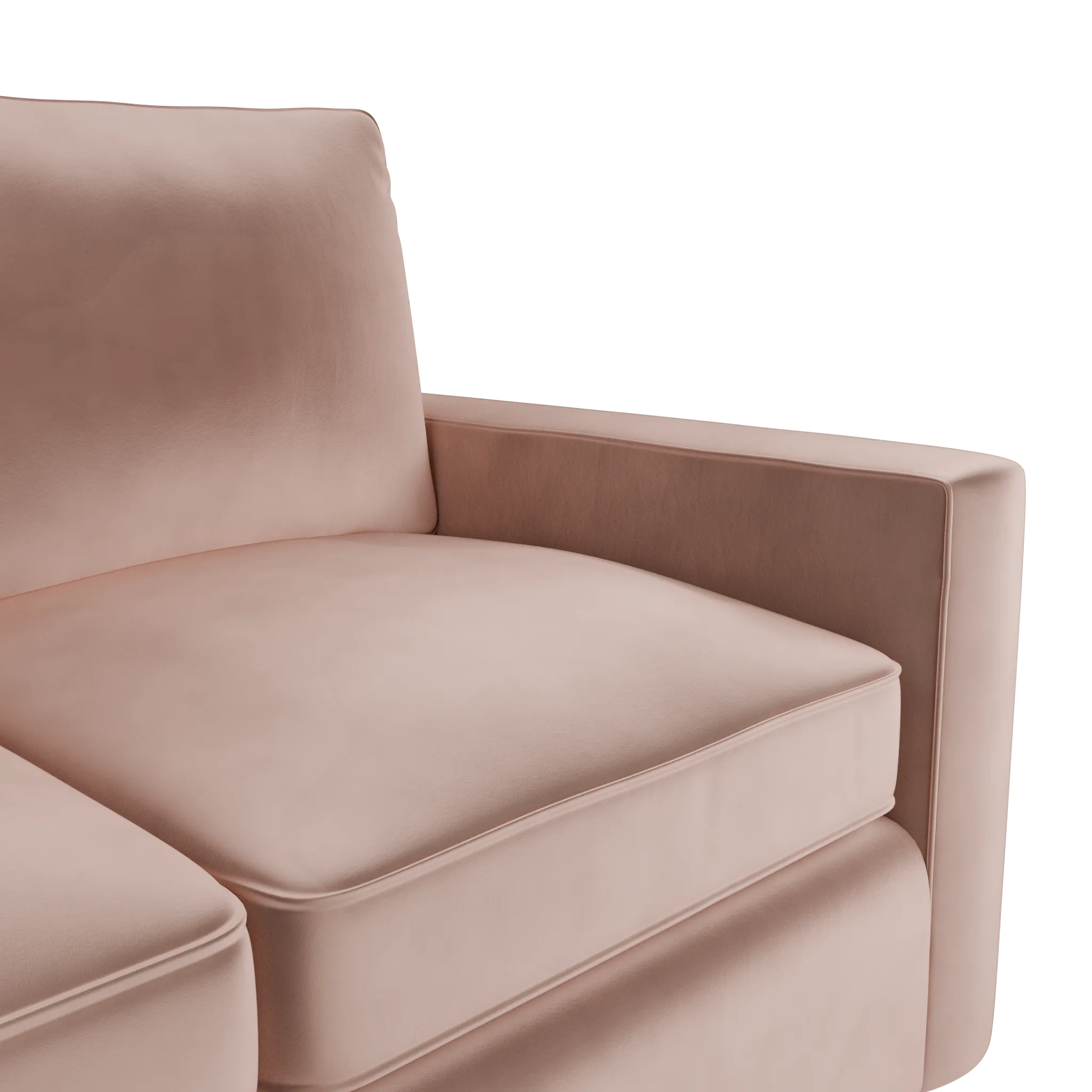 Siesta Joya Light Pink Fabric Loveseat